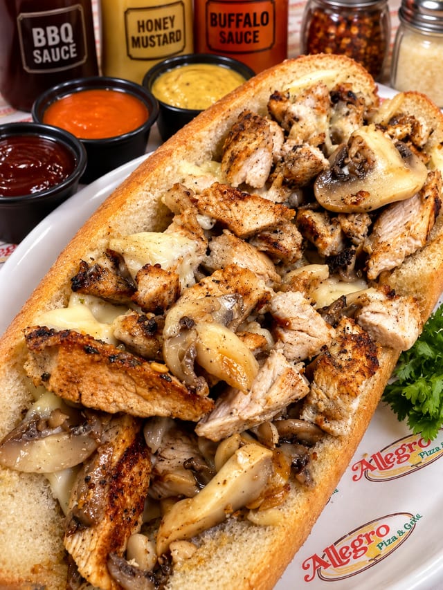 Chicken and Mushroom Sandwich.