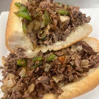 Green Pepper Cheese Steak
