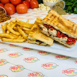 Chicken & Roasted Peppers Panini